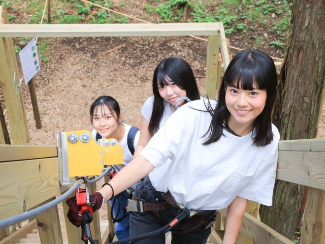 友達同士で!所要時間は90分〜120分。_フォレストアドベンチャー・小田原