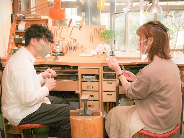 お互いに素敵なリングを作りましょう!_アトリエトントン