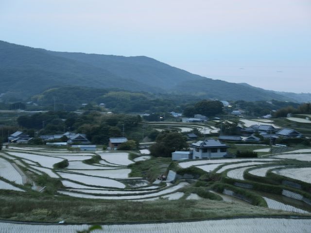 美しい棚田_そばカフェ生田村