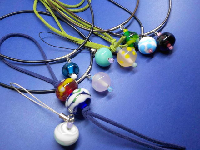 お客様の作品 とんぼ玉_工房銀