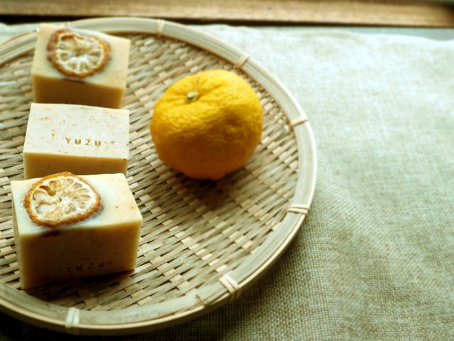 ゆずとはちみつの美肌石けん_手作り石けん教室木花