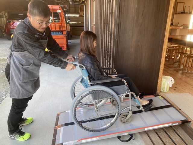 車椅子用スロープをご準備しております_森永材木店