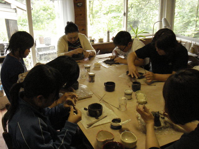 親子グループの行事で陶芸に挑戦!_長内工房