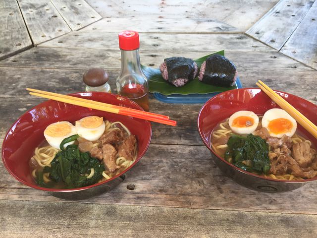 一日コースの昼食、アウトドアランチ_西表島アレンジツアー漕屋KAGUYA