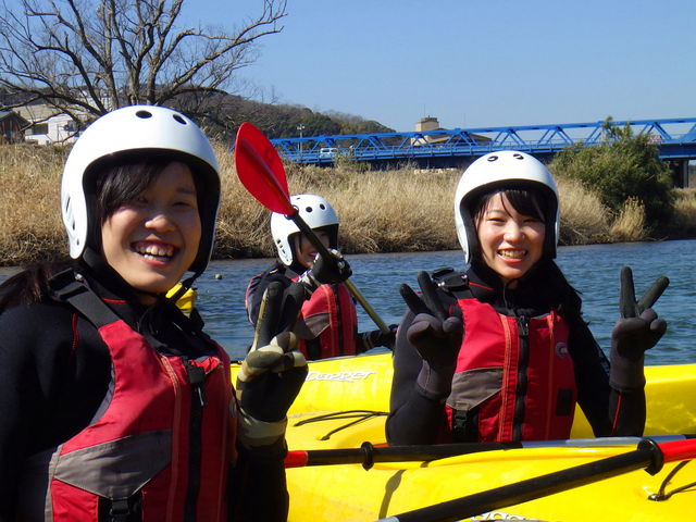 笑顔になる川、これをカノ(狩野川)笑顔といいます。ジャンジャン_カヤックタパ