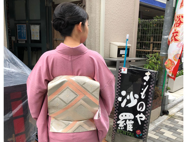 すてきな付下げも♪手ぶらでOKですので、遠方からのお祝いにも◎_きものや沙羅