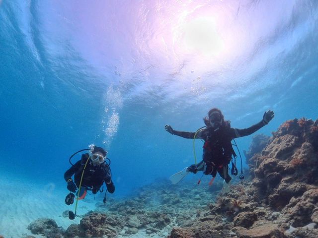 日によって透明度は変わりますが夏の屋久島の海の透明度は驚きますよ♪_aquastyle