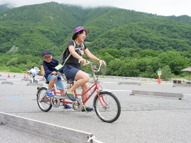 ベースエリアにある、おもしろ自転車。_Hakuba47マウンテンスポーツパーク