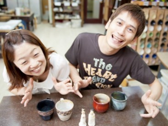 カップル・夫婦でもお越しください☆_メイト陶芸教室 梅田