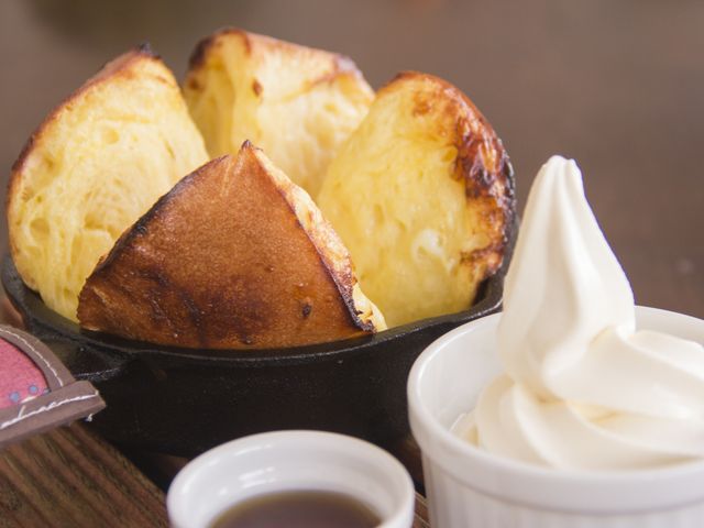 カフェメニュー一例「ベーグルのフレンチトースト 800円」_然別湖ネイチャーセンター