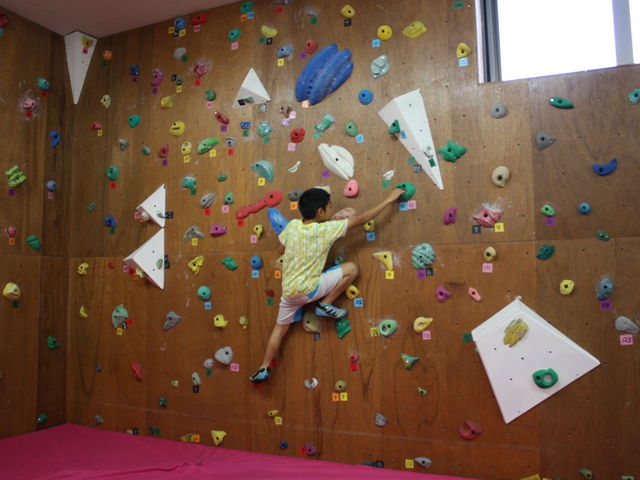小学生の登り_YJ Rock Climbing Gym