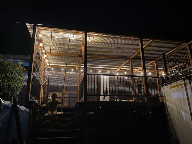 夜のBBQは雰囲気Good_球磨川ラフティング ハッピーサプライズ