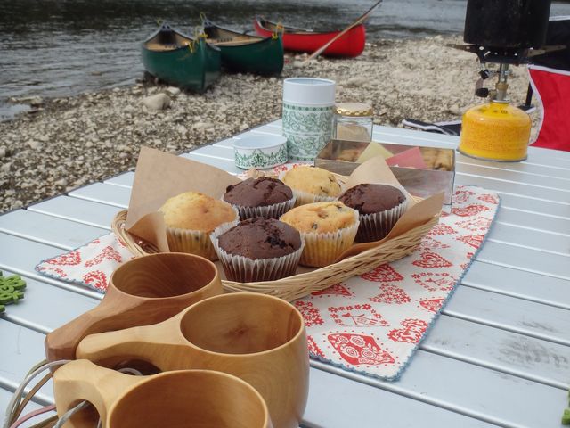 ちょっと一息。河原の至福のひと時。_river trip CAMEL