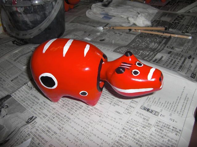 赤べこ完成_夢くうかん