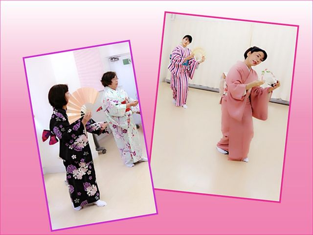 楽しく日本舞踊を体験していただいています。_日本舞踊体験sakura