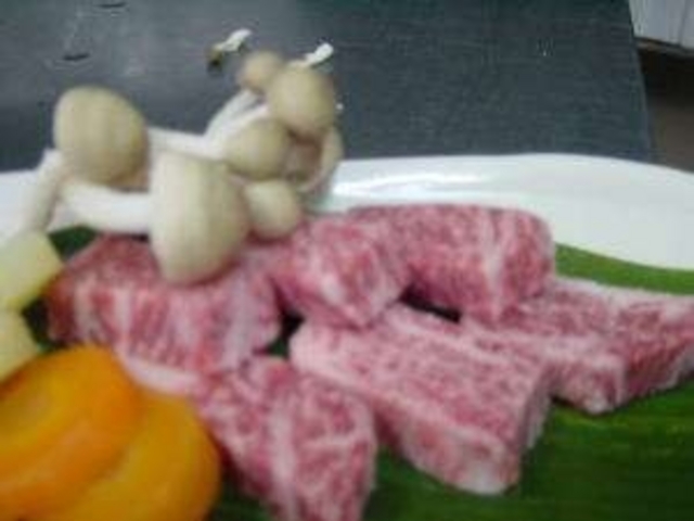 名物飛騨牛ステーキ!_民宿 内山