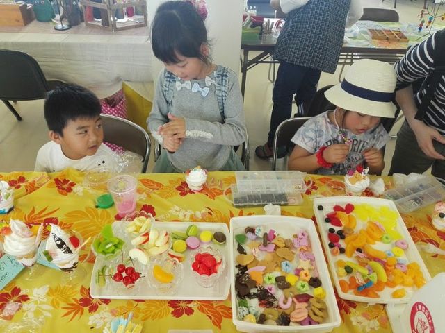 初の食品サンプル体験会_ハワイアンキャンドル Punana
