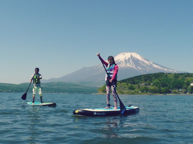 穏やかな水面は、SUPデビューに最適 !!_WATER CRAB