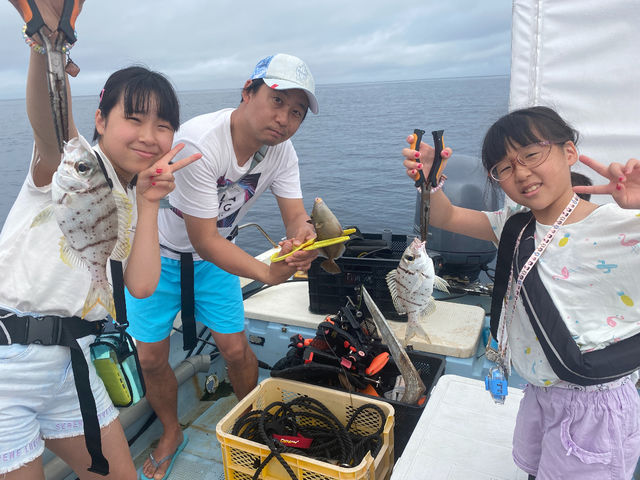 釣りの合間に家族でのんびりタイム☆_初心者専門釣り船 フィッシュソング