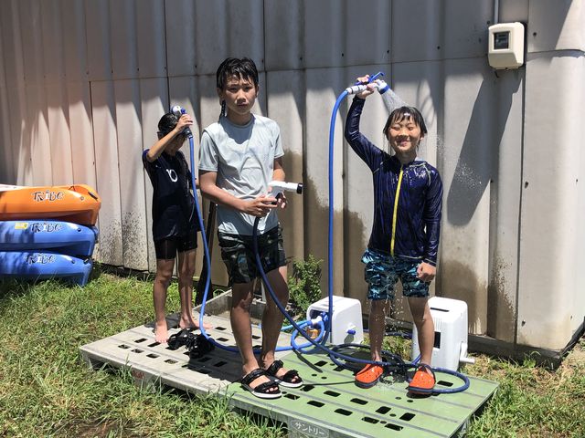 シャワーあります!_NPO法人 あさくちスポーツクラブ遊ぶところ
