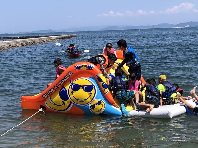 準備片付けにご協力頂ければ大型フロートも!_NPO法人 あさくちスポーツクラブ遊ぶところ