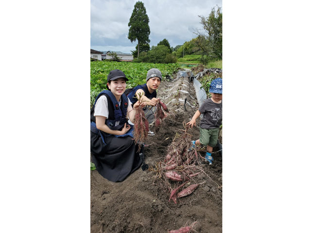 2024.9.21今シーズン最初のお客様
試し掘りから1週間、予想以上の収穫でしたね。ボクちゃんも頑張りました_橋本農園