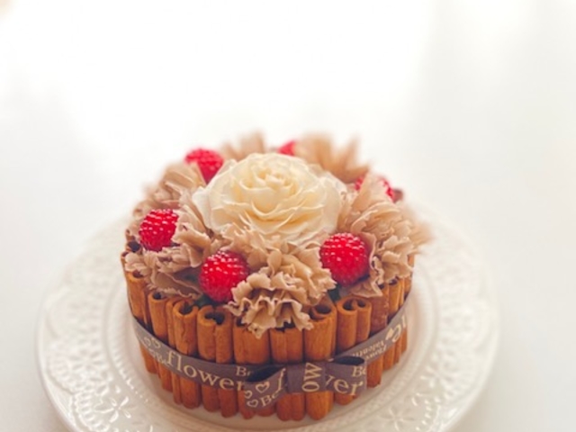 プリザーブドフラワーアレンジ(フラワーケーキ)_Felicite多摩