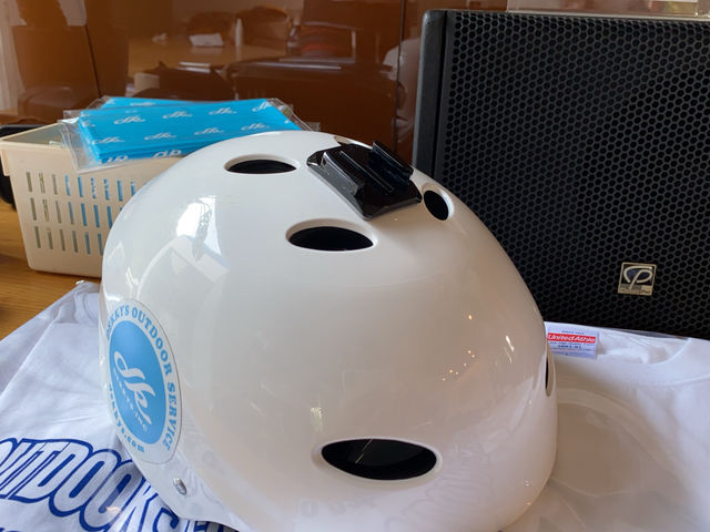 GoProが装着できるヘルメットあります。
_デッキーズラフティング
