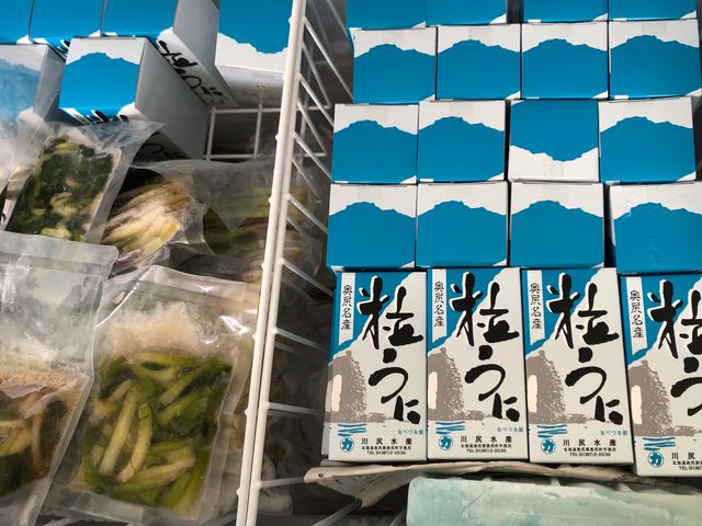 直売所人気商品「行者ニンニク醤油漬」「粒うに」_離島仙人