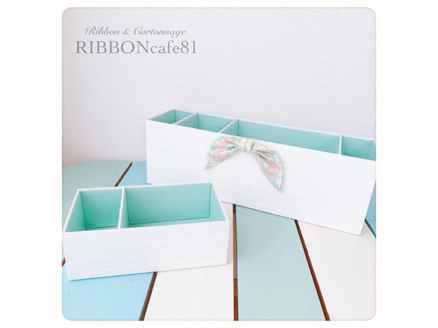 カルトナージュ作品
BOX_RIBBON cafe 81
