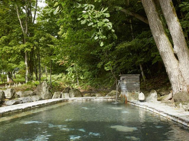 大自然に囲まれた露店風呂_旅館 塩別つるつる温泉