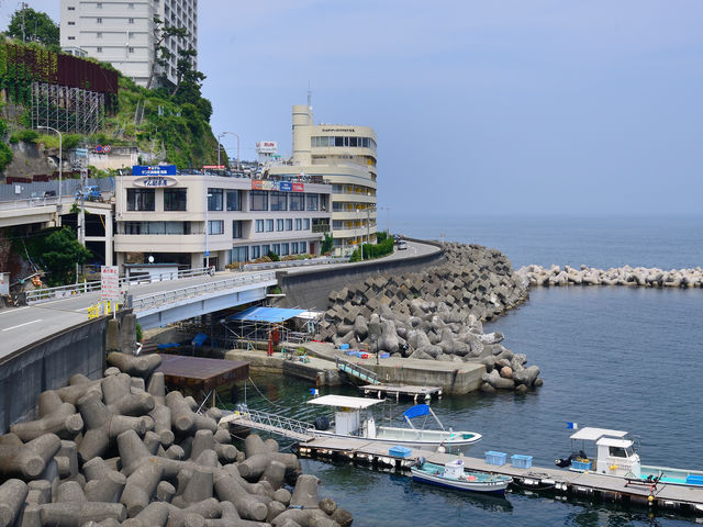 【外観】駿河湾を望む立地_ホテル・サンミ倶楽部 別館 でん助茶屋