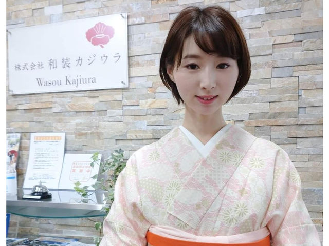 ピンクのお着物
とってもお似合いです(*^^*)♪_和装カジウラ