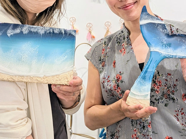 自分だけのカラー、オリジナルの海を制作していただけます♪老若男女どの方もお楽しみいただける、レジンアートを体験してみませんか?_Tienda-SUMIN