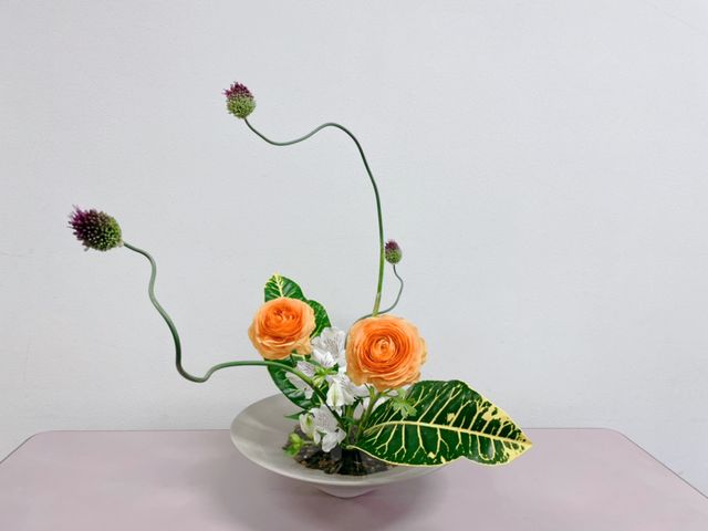 お稽古作品_生け花流山教室 華道育成会