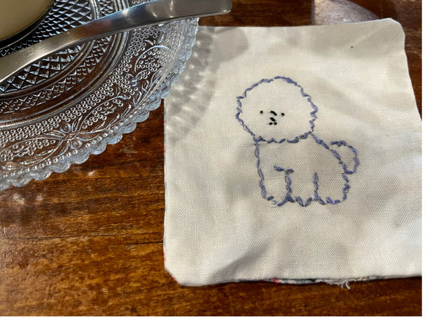 ワンちゃんも一緒に学べるカフェです!_筆文字アート己書 すずらんらん道場 ドックカフェ幸座