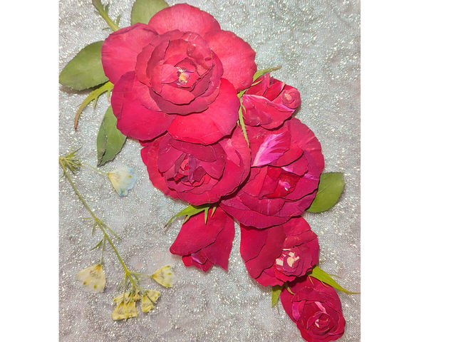 華色香オリジナル 花束デザイン 花店ブルームカトウ様へ_押し花サロン・アトリエプレッセフルール華色香