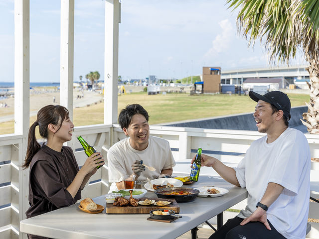 ビーチ直結でグラマラスなBBQが体験できます!_Link del mar