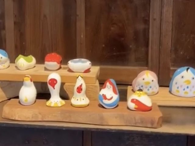 9種類の土玩具があります。_天草しもうら弁天会