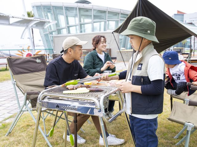 実際にロゴスのキャンプギアを使用してBBQをお楽しみいただけます!_ロゴスBBQスタジアム&カフェ