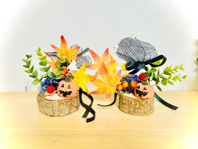 ハロウィンかぼちゃ作り
鮮やかな色が長持ちするため、毎年飾れます_あとりえねんど(atelier nend)