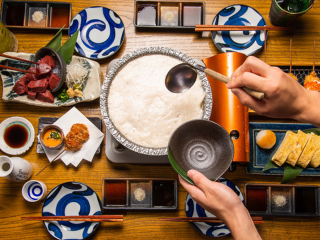 串揚げとろろ鍋 華金 川崎の写真1