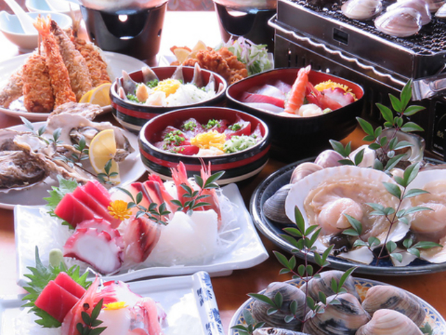 海鮮網焼き 焼はまぐり 浜茶屋 網元の写真1