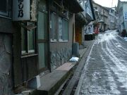 湯平温泉の石畳の写真3