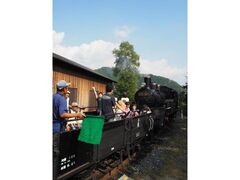 若桜鉄道「SLトロッコ乗車体験」の写真1