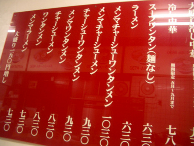 メニューはこんな感じ。_富士屋 古川本店
