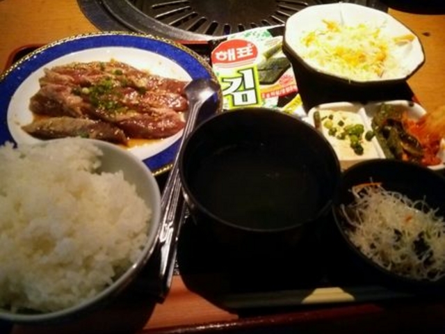 平日限定「中落ちカルビランチセット」です。_十炭 じったん 川崎銀柳街