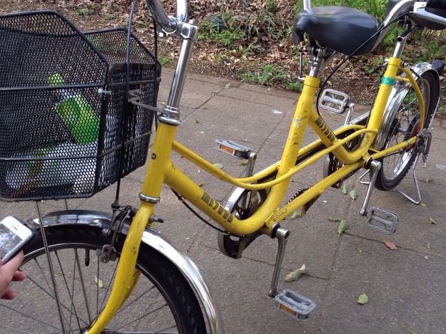これが二人乗り自転車です。_埼玉県県民健康福祉村