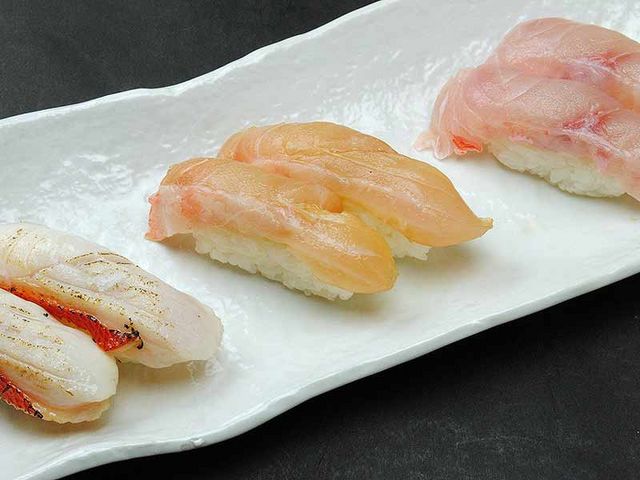 金目にぎり三種_美松寿し