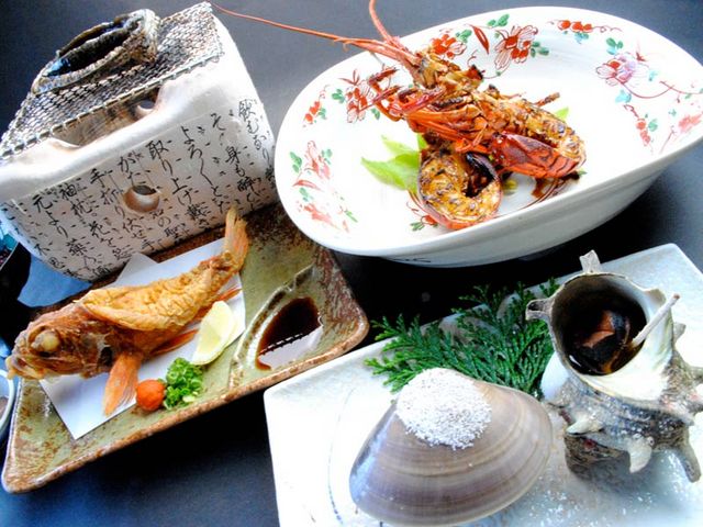 自慢のあじさいコース_元祖磯料理 辻